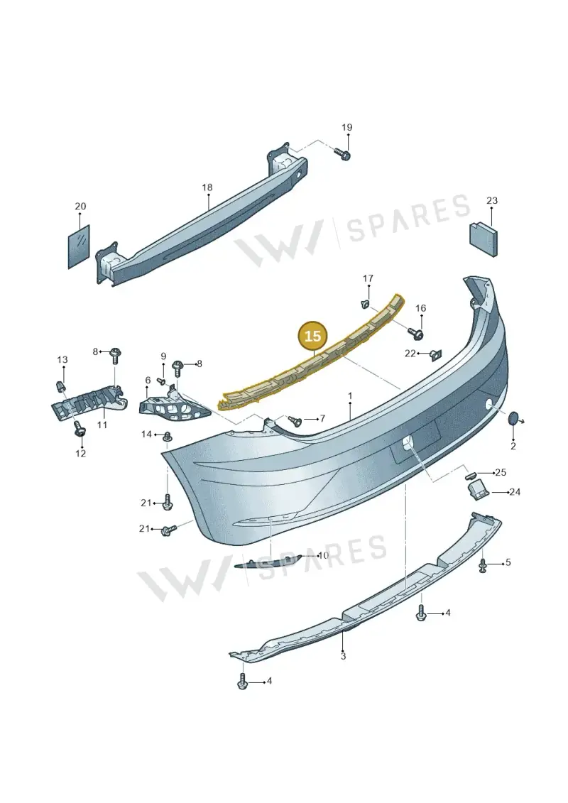 5F0807863 — SEAT Leon ST Stylance (2016-2020) diagram 830807500, position 15