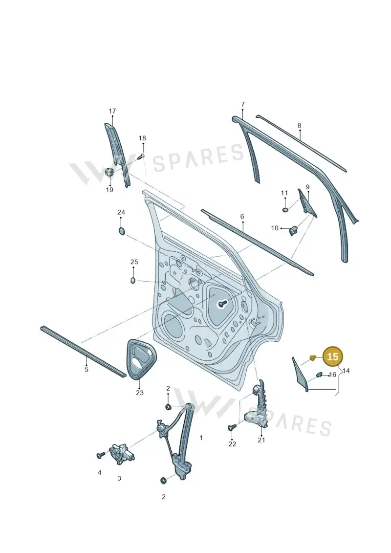 5F0837732 — Volkswagen Jetta (2019-) diagram 576839060, position 15