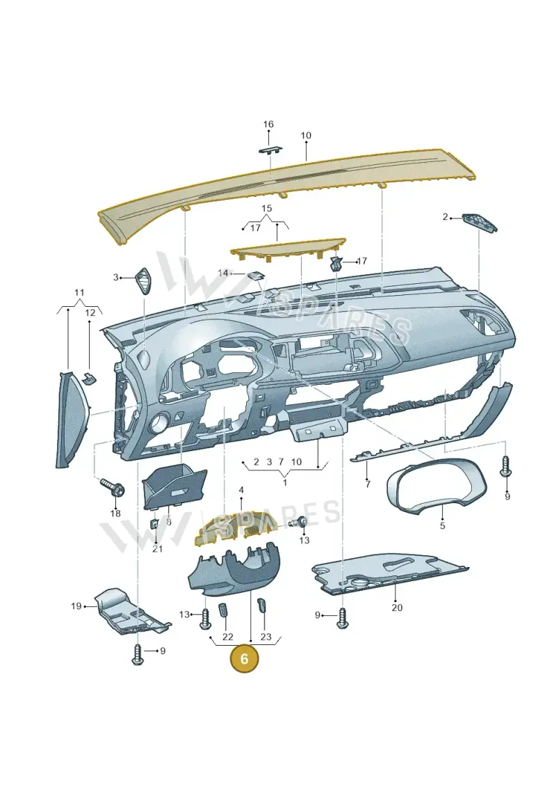 5F0858559M9B9 — SEAT Leon ST (2016-2020) diagram 830857100, position 6