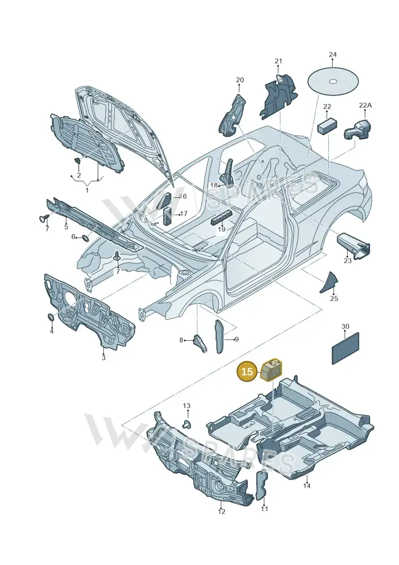 5F0864220 — SEAT Ateca (2016-) diagram 745863200, position 15