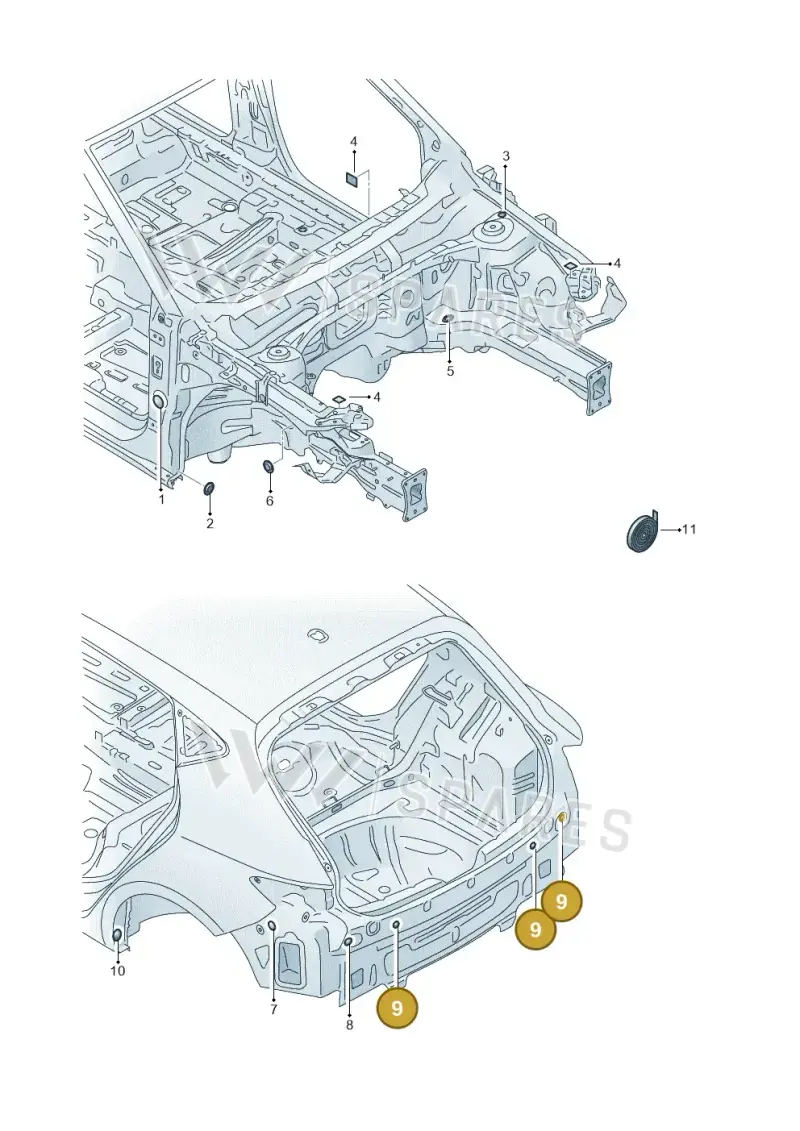 5F0899182 — SEAT CUPRA Formentor (2020-) diagram 5fn803035, position 9