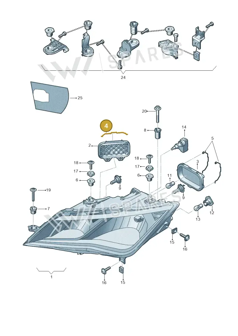 5F0941160A — SEAT Leon ST (2012-) diagram 754941000, position 4