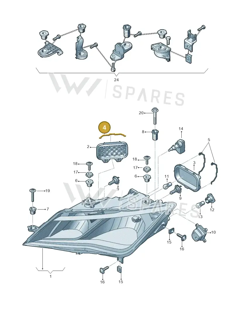 5F0941160A — SEAT Leon ST (2016-2020) diagram 830941000, position 4