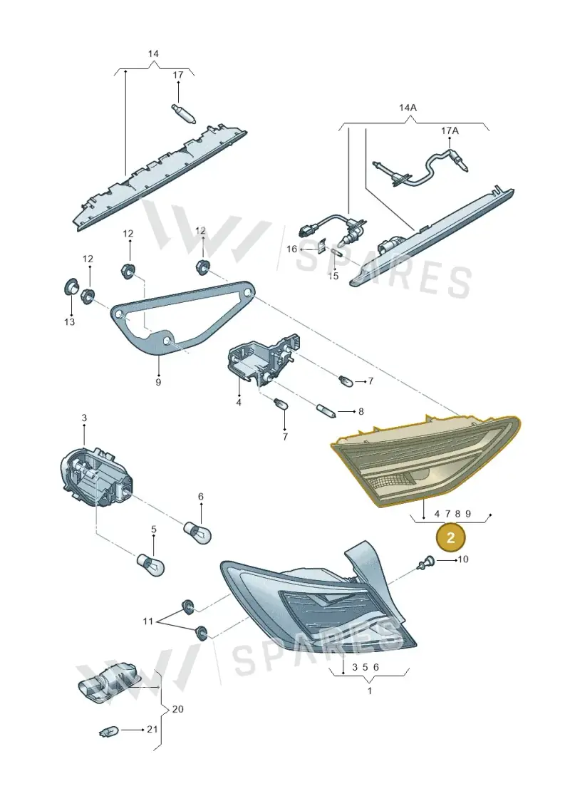 5F0945093C — SEAT Leon ST Stylance (2012-2016) diagram 754945000, position 2