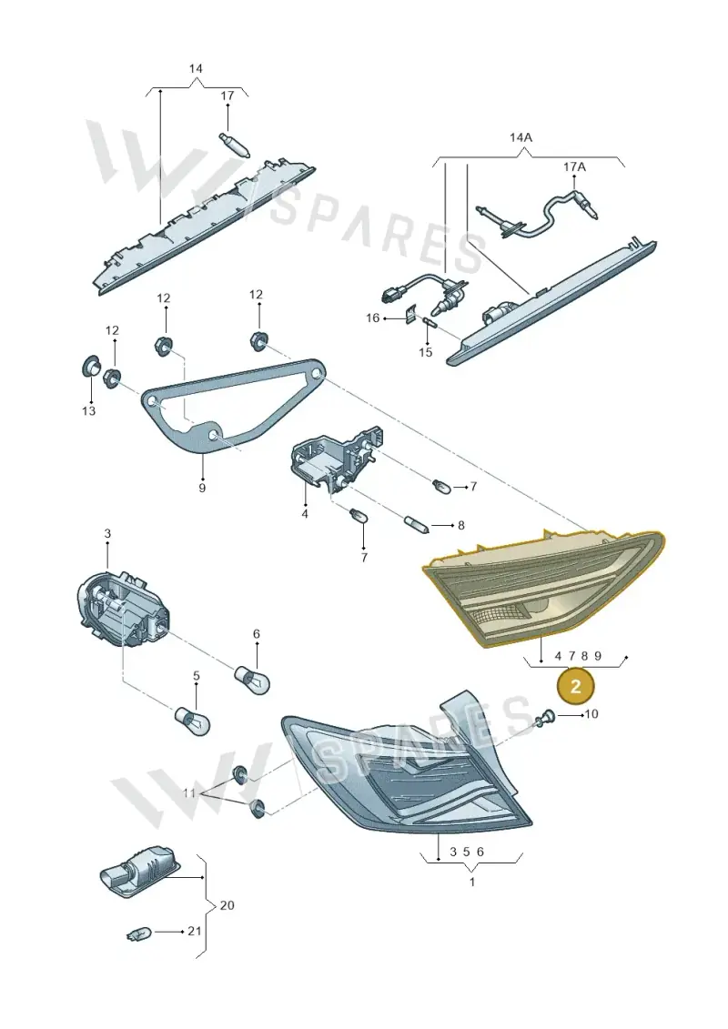 5F0945094C — SEAT Leon ST Stylance (2012-2016) diagram 754945000, position 2