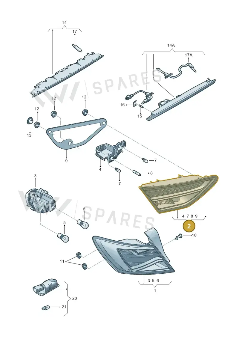 5F0945094J — SEAT Leon ST Stylance (2016-2020) diagram 754945000, position 2