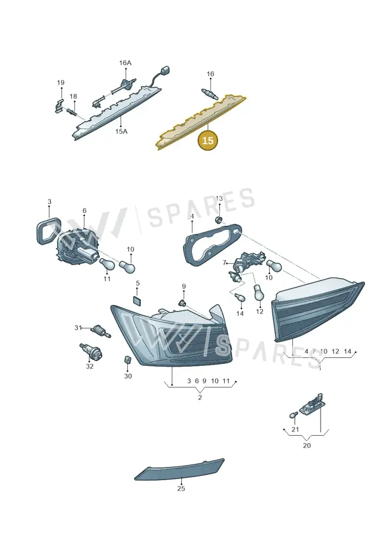 5F0945097H — SEAT Ateca Style (2016-) diagram 893945000, position 15