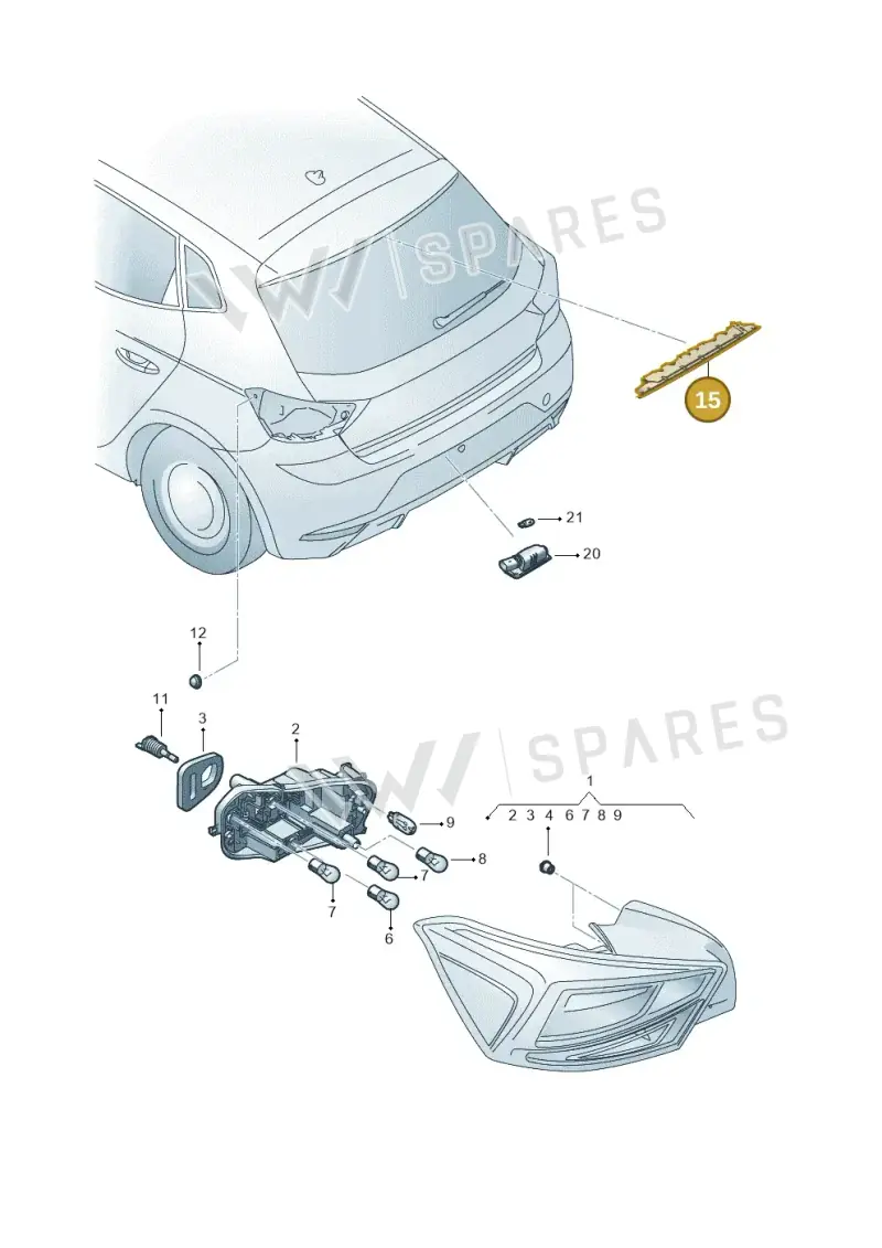 5F0945097H — SEAT Ibiza FR (2017-) diagram 835945000, position 15