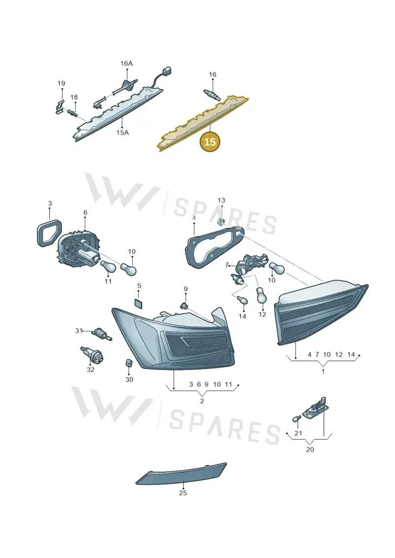 5F0945097K — SEAT Ateca (2016-) diagram 893945000, position 15