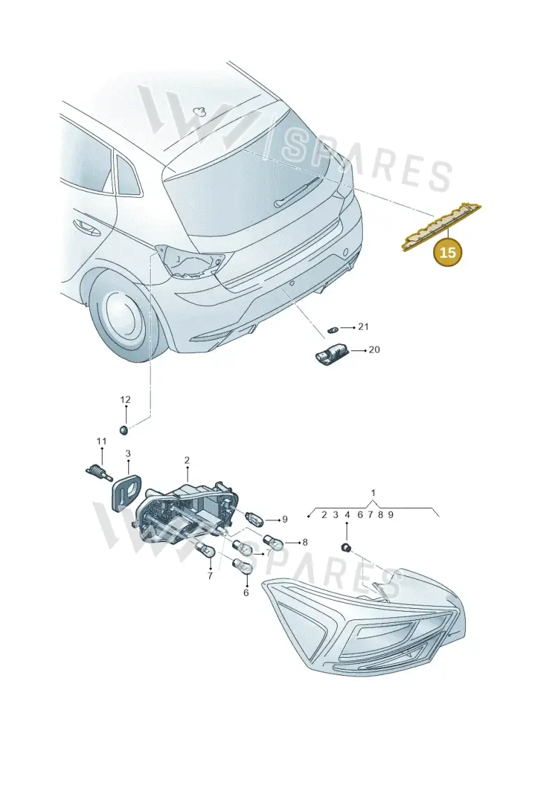 5F0945097K — SEAT Ibiza (2017-) diagram 835945000, position 15