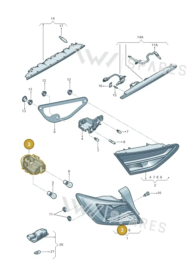 5F0945257 — SEAT Leon ST Stylance (2016-2020) diagram 754945000, position 3