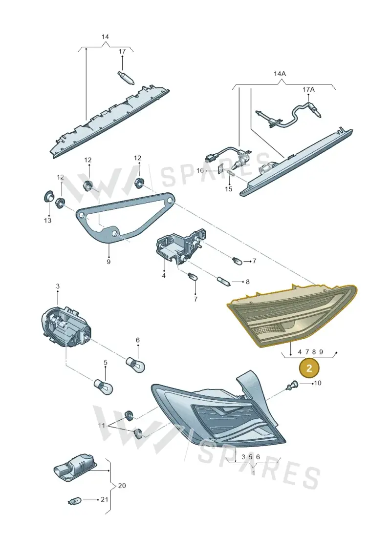 5F0945308M — SEAT Leon ST Stylance (2012-2016) diagram 754945000, position 2