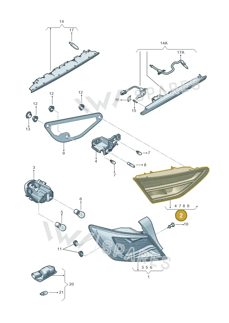 5F0945308P — SEAT Leon ST (2016-2020) diagram 754945000, position 2