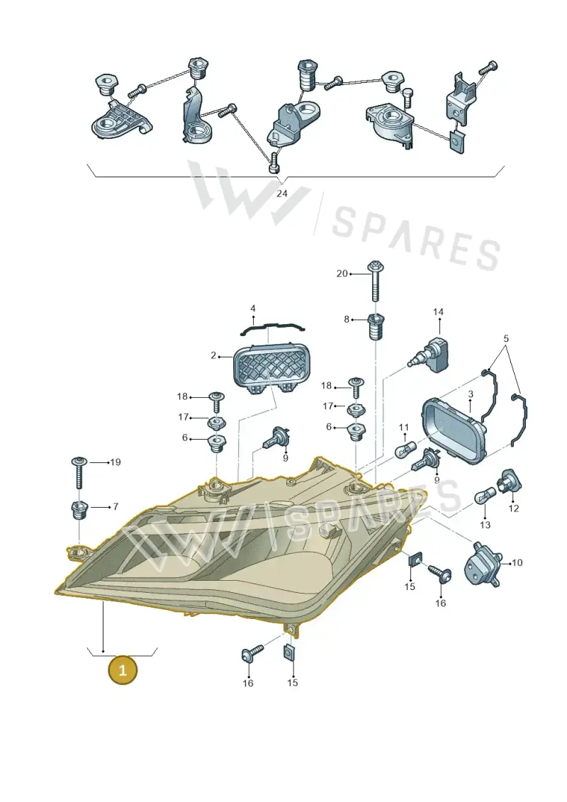 5F1941015B — SEAT Leon ST (2016-2020) diagram 830941000, position 1
