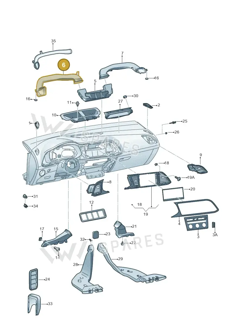 5F2819633A — SEAT Leon ST (2016-2020) diagram 830819030, position 6