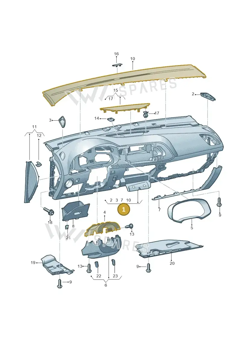 5F2857005DTPI — SEAT Leon ST (2016-2020) diagram 830857100, position 1