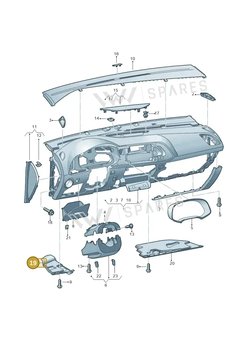 5F2863668FVS9 — SEAT Leon ST (2016-2020) diagram 830857100, position 19