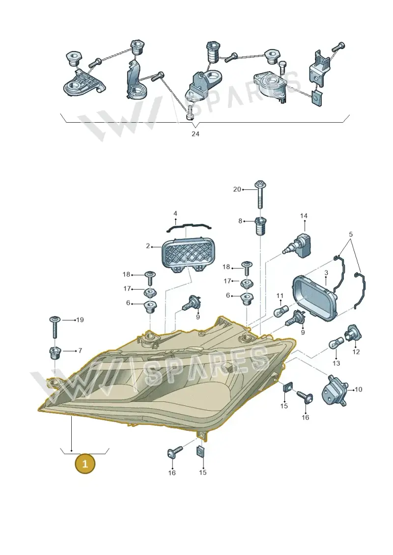 5F2941016A — SEAT Leon ST (2016-2020) diagram 830941000, position 1