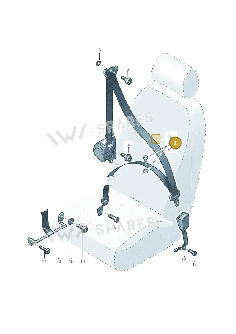 5F4857705BRAA — SEAT Leon ST (2016-2020) diagram 754857600, position 1