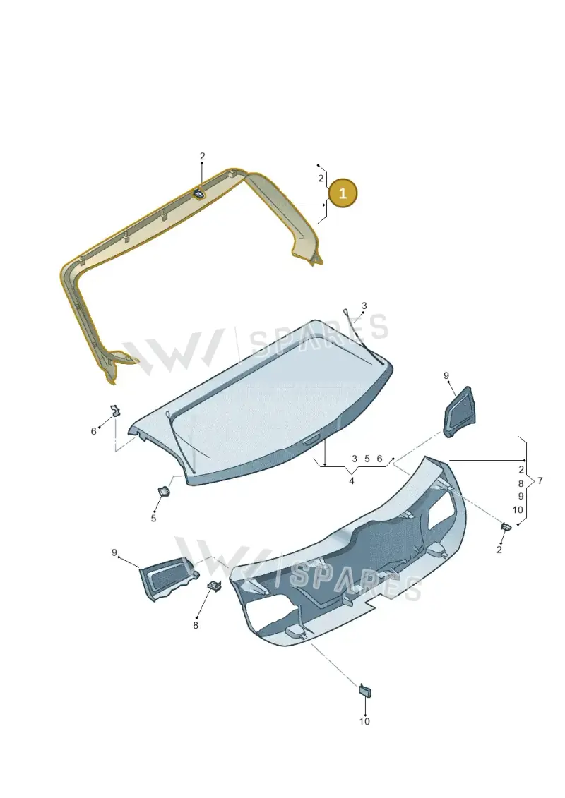 5F4867603CVS9 — SEAT Leon ST Stylance (2016-2020) diagram 754867900, position 1