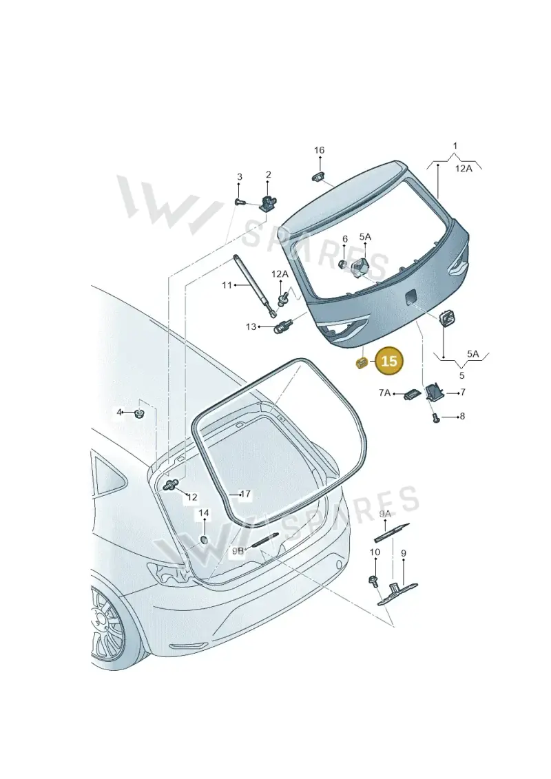 5F9827489 — SEAT Leon ST (2016-2020) diagram 754827000, position 15