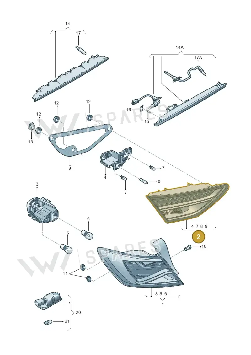 5F9945094 — SEAT Leon ST Stylance (2016-2020) diagram 754945000, position 2
