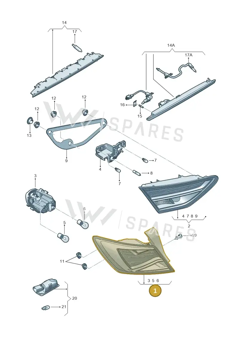 5F9945208B — SEAT Leon ST (2016-2020) diagram 754945000, position 1