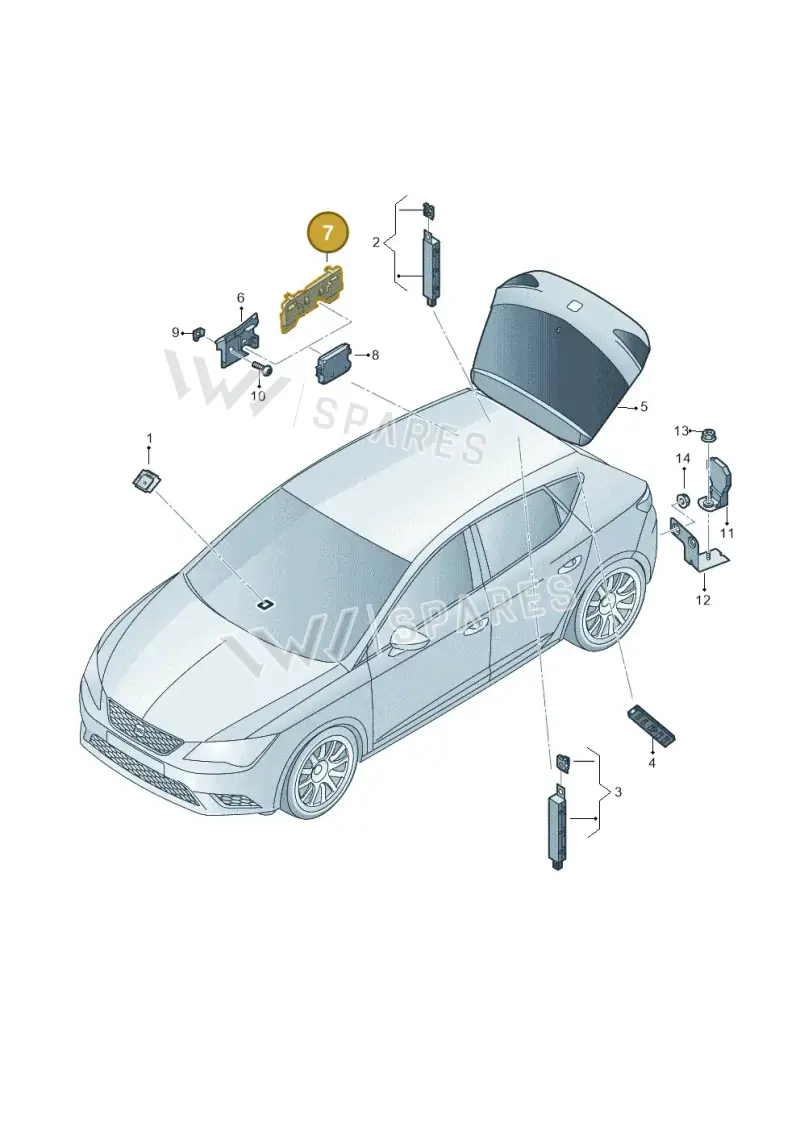 5F9971502A — SEAT Leon ST (2016-2020) diagram 830035100, position 7