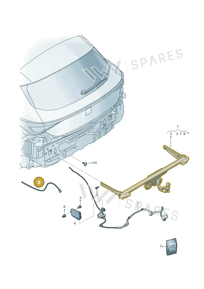 5FA055204 — SEAT Formentor TSI CUPRA (2020-) diagram 5fn945055, position 8