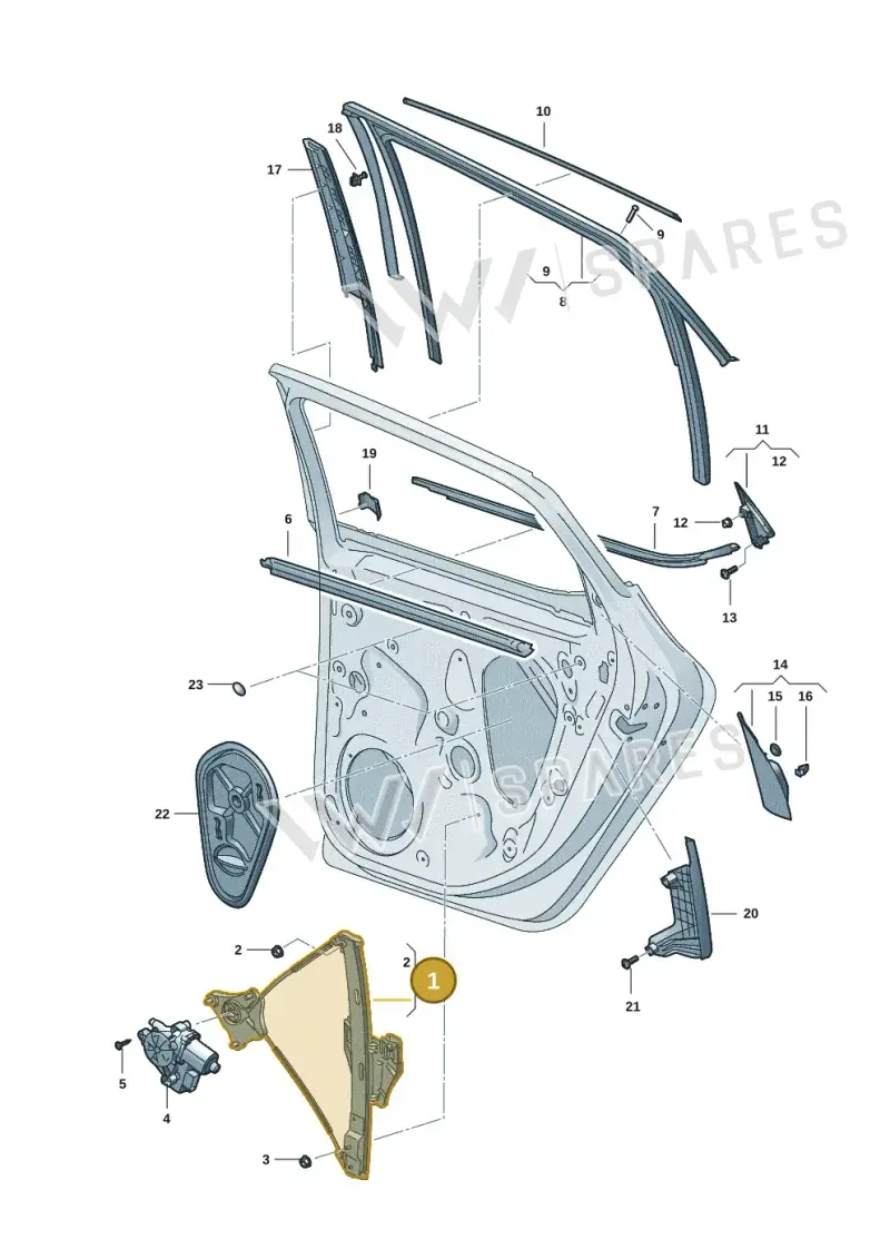 5FA839461A — SEAT CUPRA Formentor (2020-) diagram 5fn839060, position 1