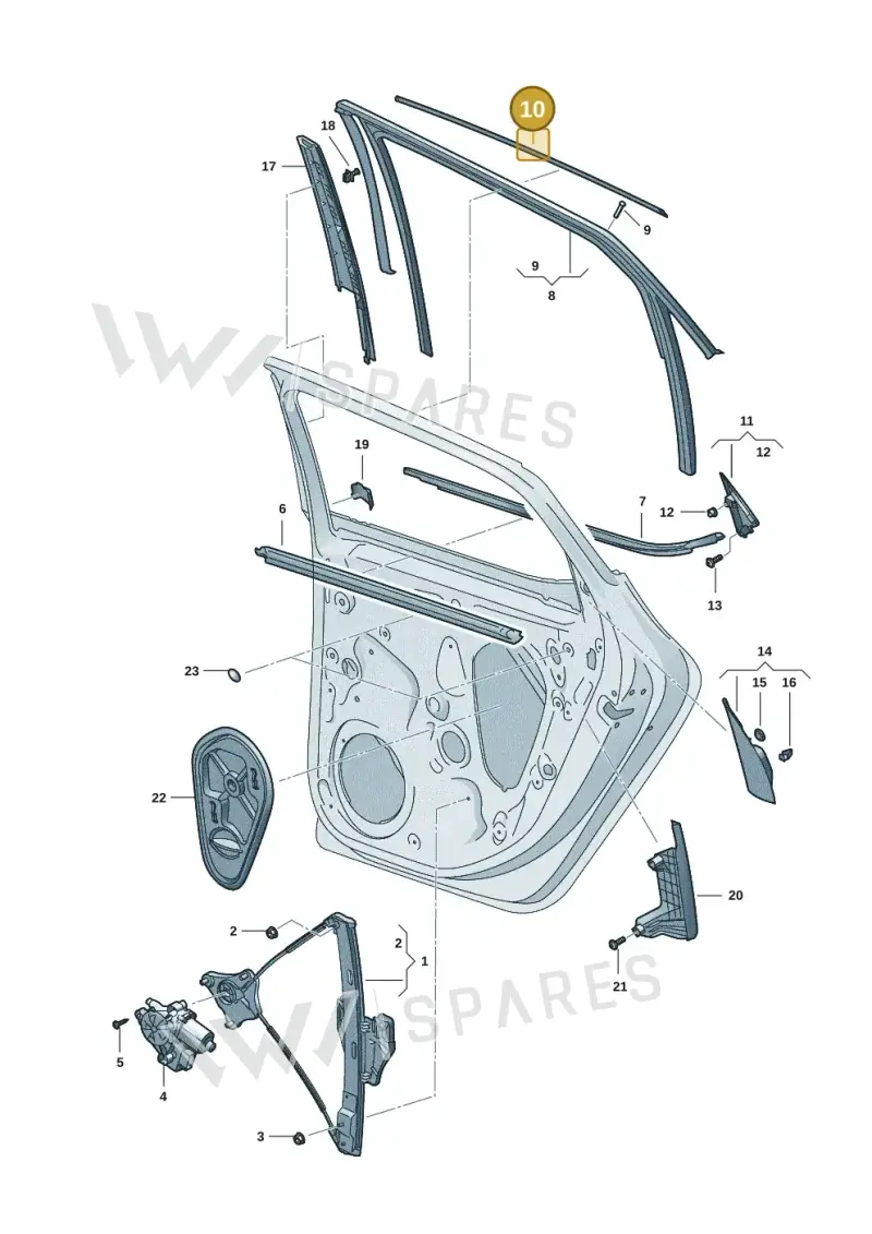 5FA839644A041 — SEAT Leon (2019-) diagram 5fn839060, position 10