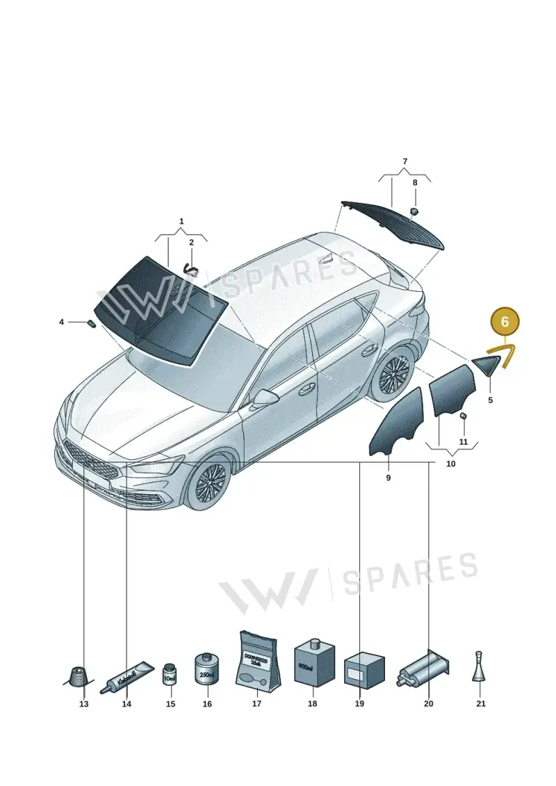 5FA853346F3Q7 — SEAT Leon (2019-) diagram 5fn845000, position 6