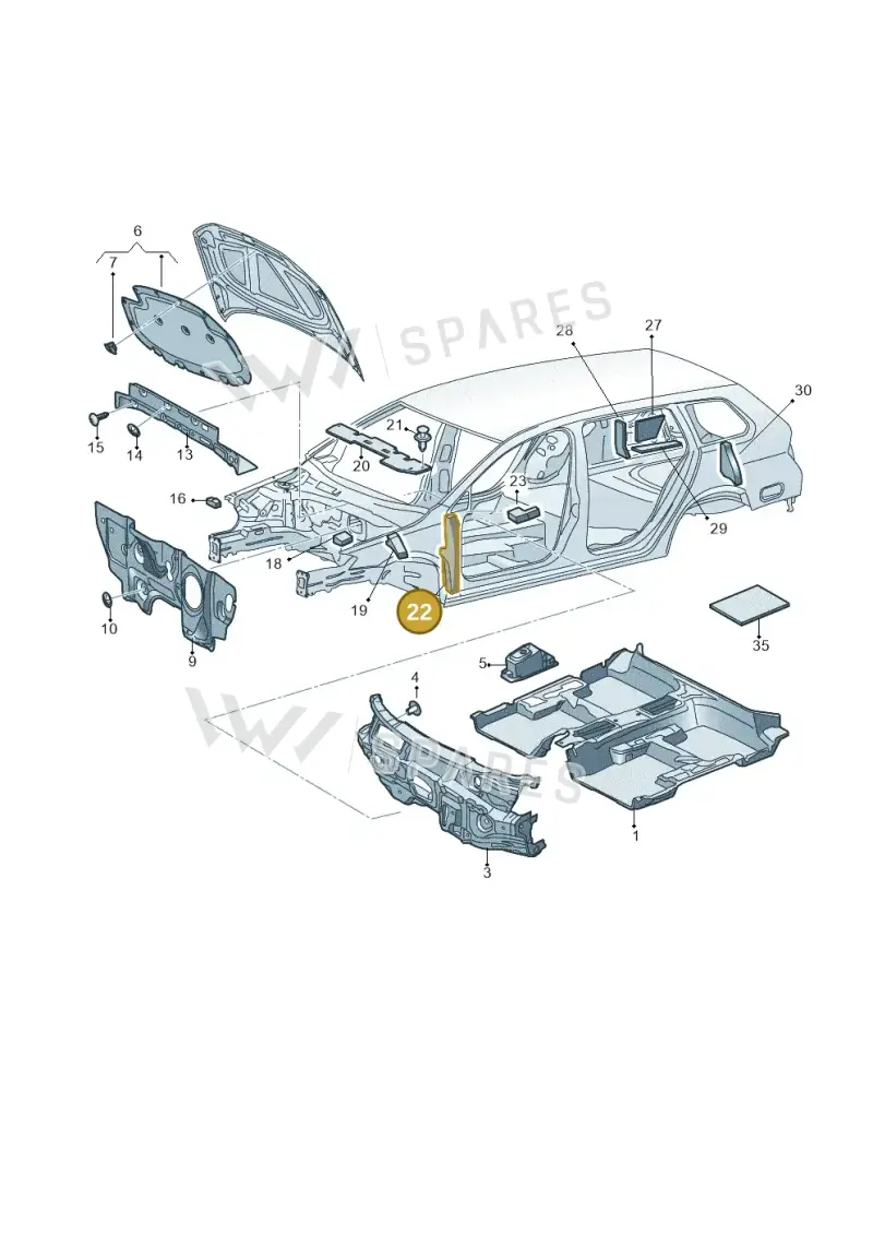5FA864236 — SEAT Leon (2019-) diagram 763863200, position 22