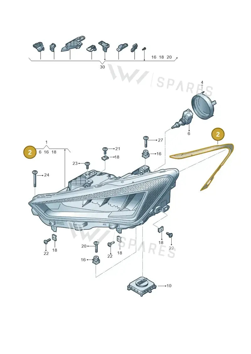 5FA941120 — SEAT Leon (2019-) diagram 5fn941000, position 2