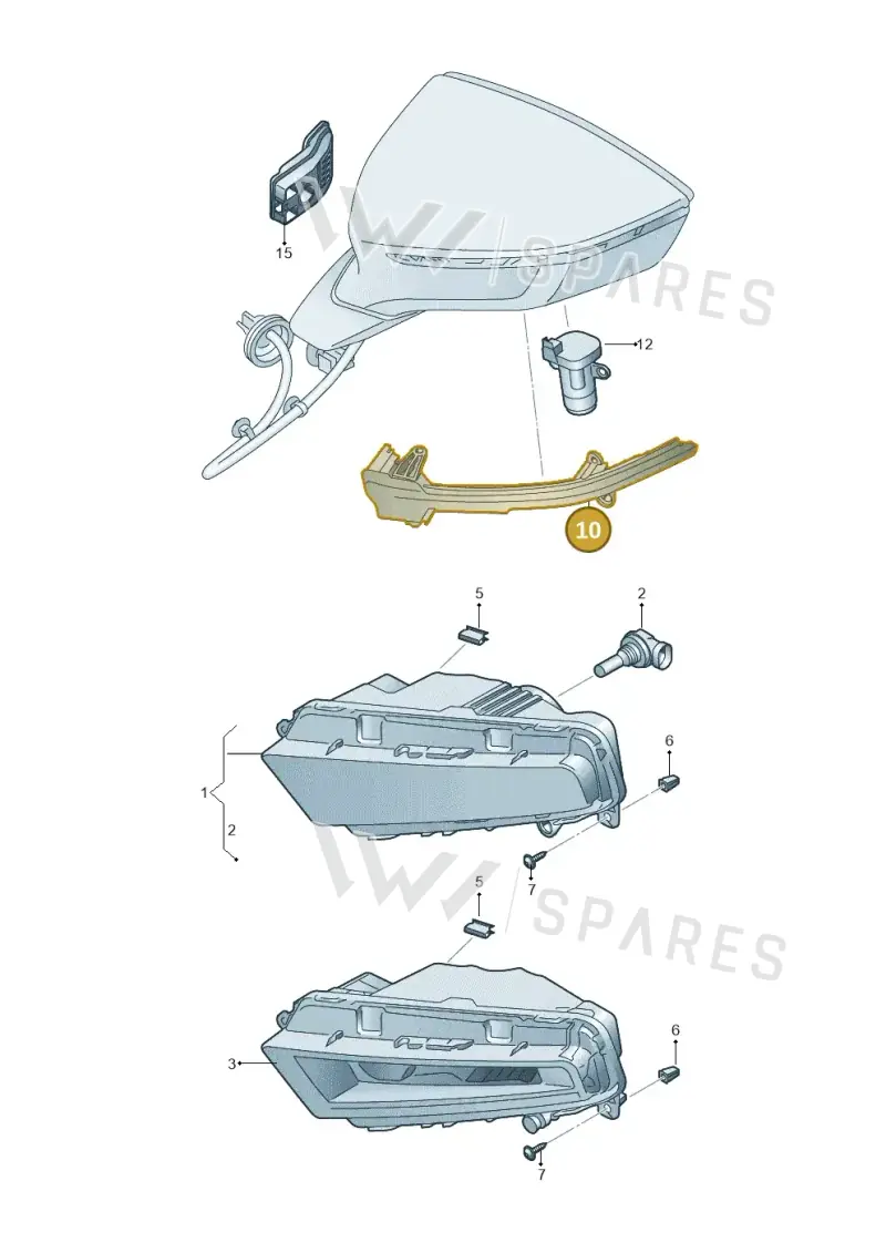 5FA949101 — SEAT Leon (2019-) diagram 893941900, position 10