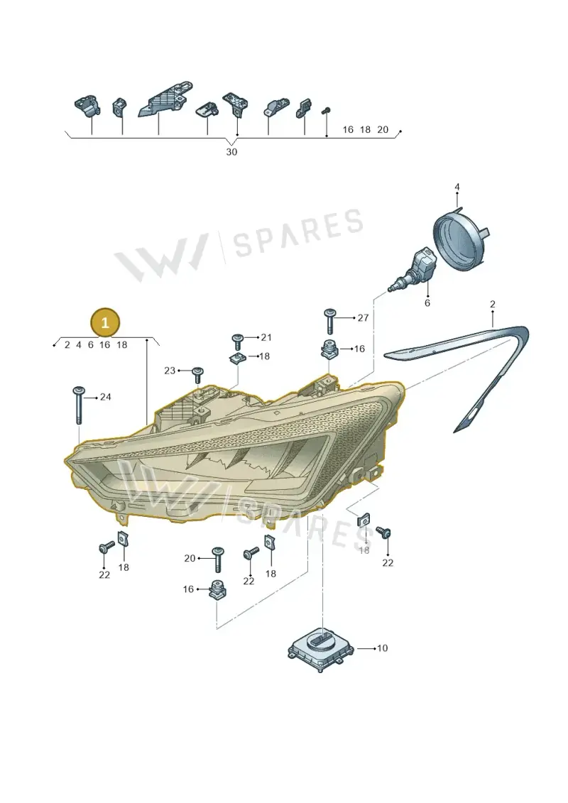 5FB941773A — SEAT Leon (2019-) diagram 5fn941000, position 1