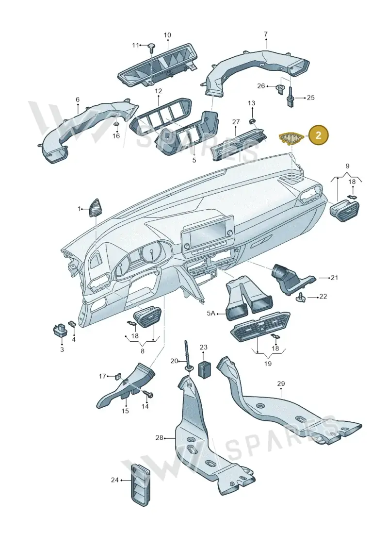 5FC8197944PK — SEAT CUPRA Formentor (2020-) diagram 5fn819030, position 2