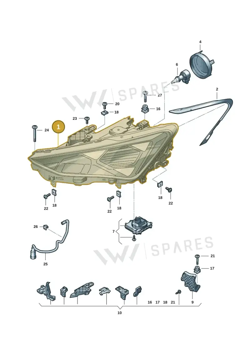 5FC941773D — SEAT Leon (2019-) diagram 5fn941010, position 1