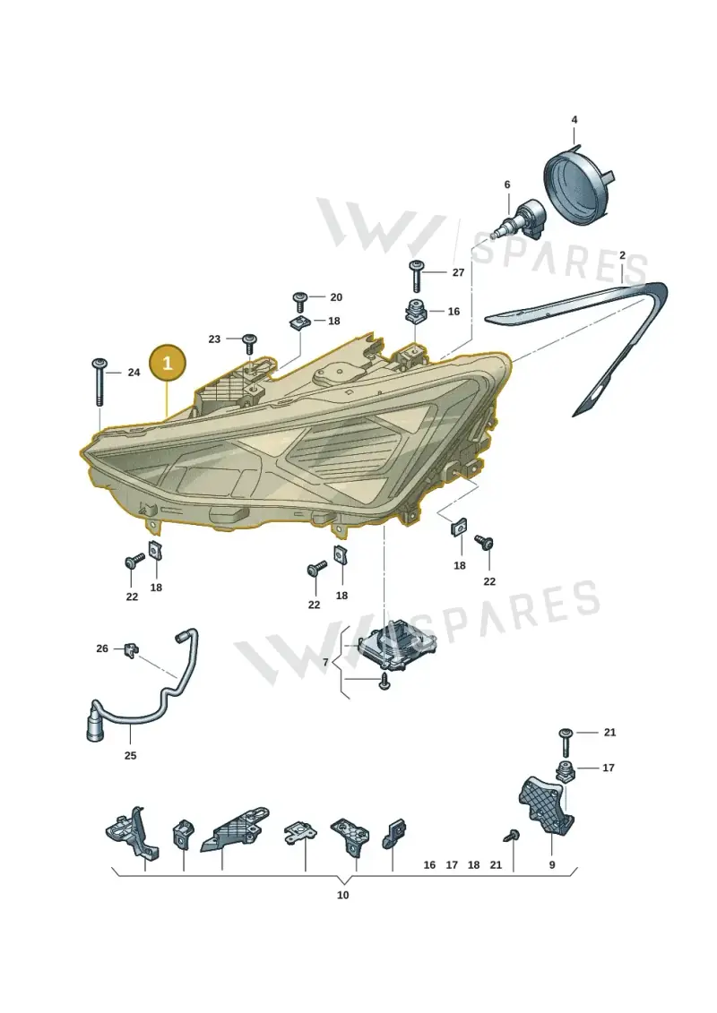 5FC941774D — SEAT Leon (2019-) diagram 5fn941010, position 1