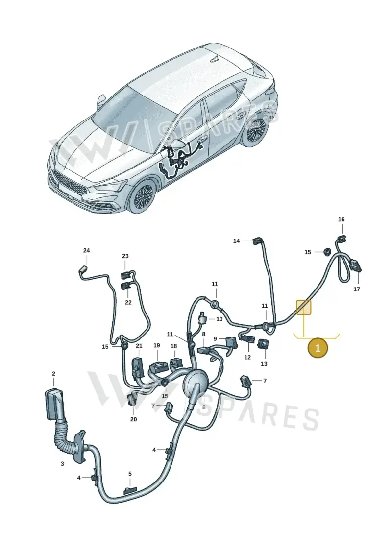 5FC971120AN — SEAT CUPRA Formentor (2020-) diagram 5fn972030, position 1