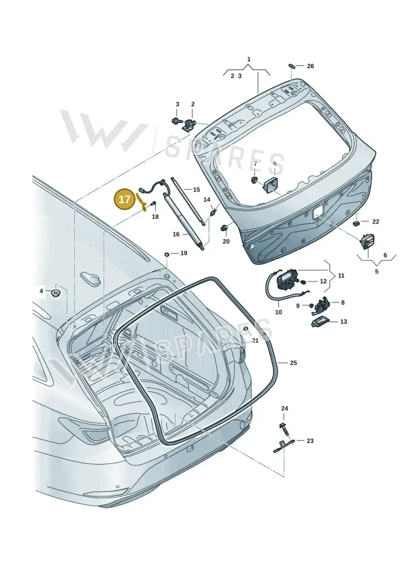 5FE827427 — SEAT Leon (2019-) diagram 5fn827000, position 17
