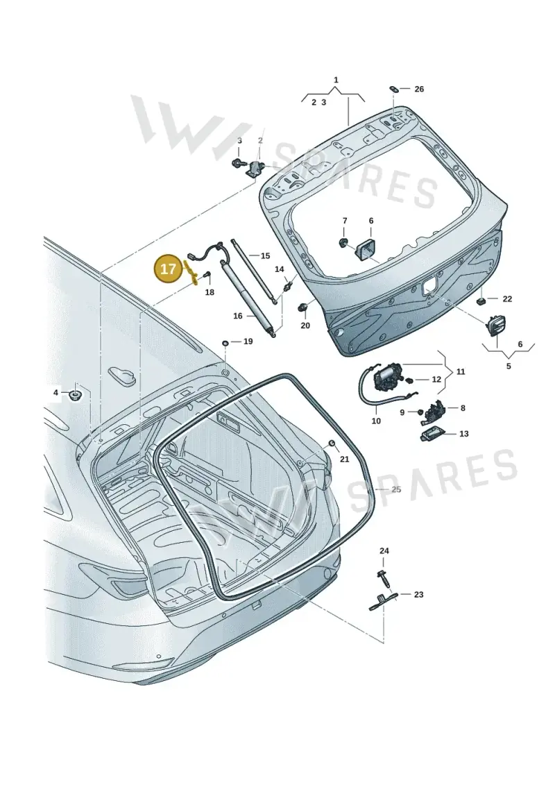 5FE827436 — SEAT Leon (2019-) diagram 5fn827000, position 17