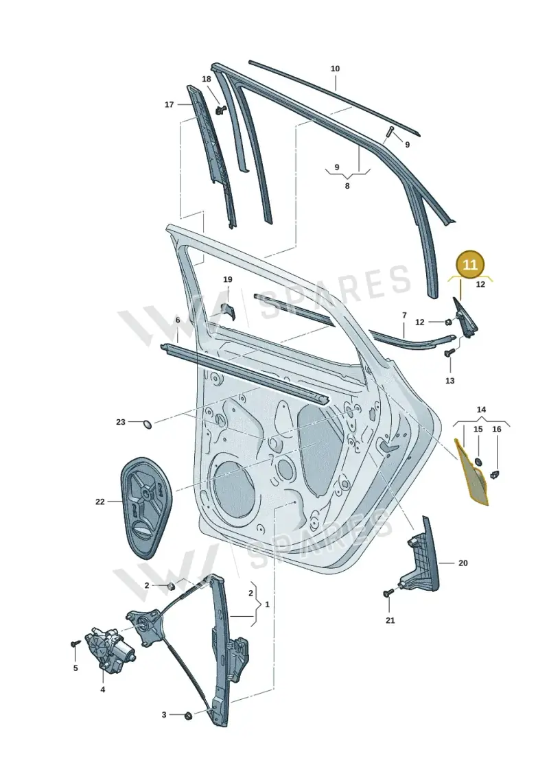 5FE839637B041 — SEAT Leon (2019-) diagram 5fn839060, position 11