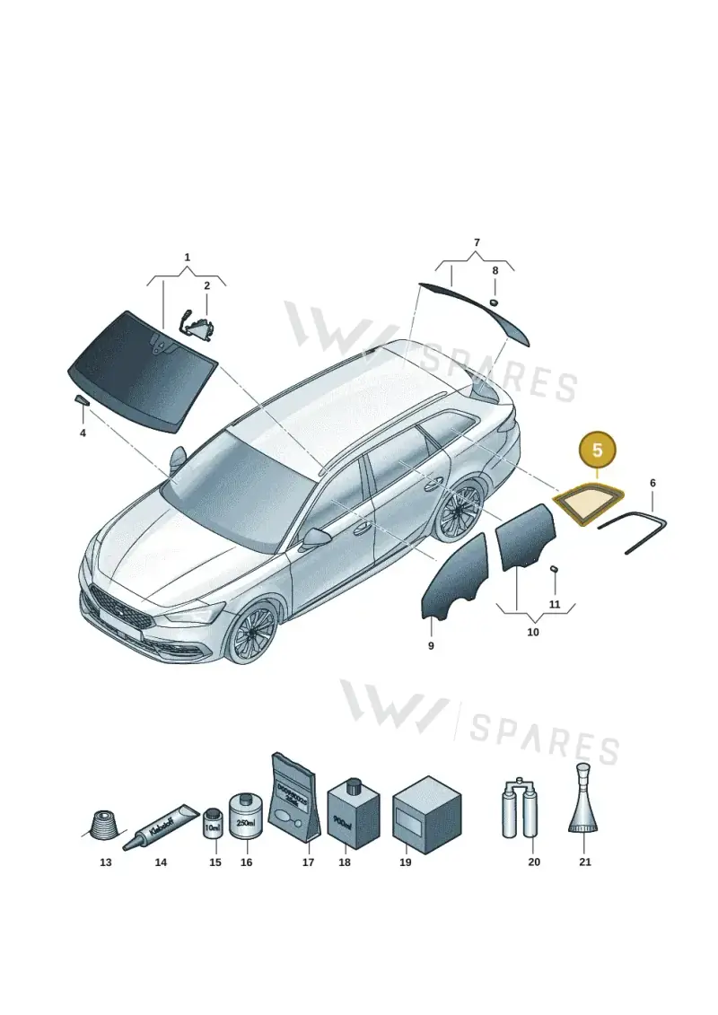 5FE845299AJNVB — SEAT Leon (2019-) diagram 5fn845010, position 5