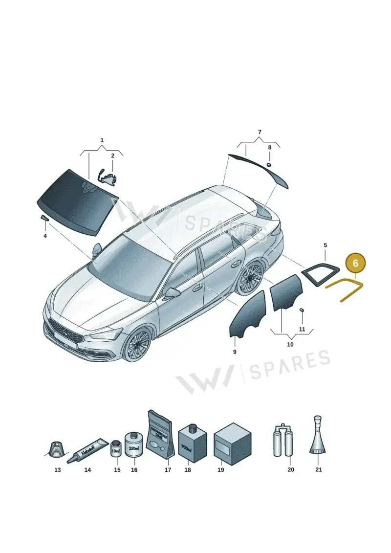5FE853346D3Q7 — SEAT Leon (2019-) diagram 5fn845010, position 6