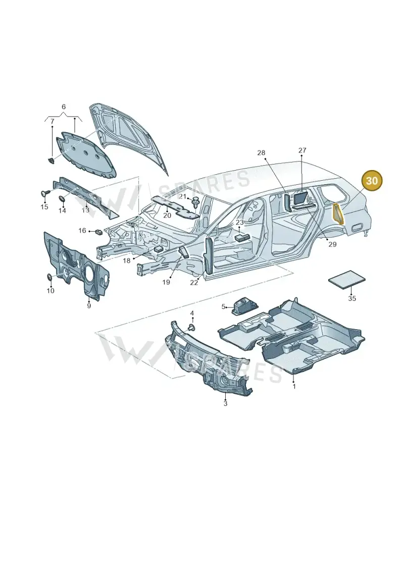 5FE864705 — SEAT Leon (2019-) diagram 763863200, position 30