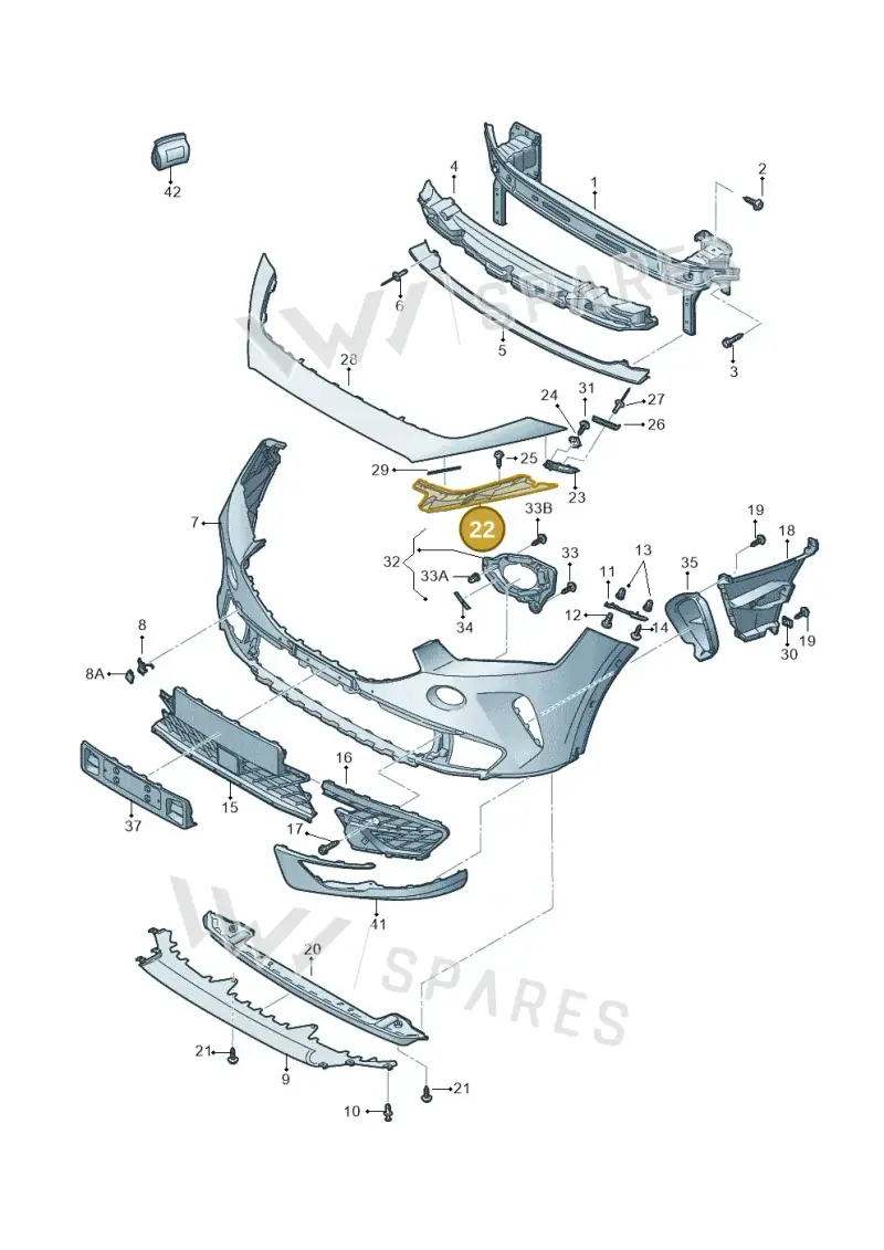 5FF8070559B9 — SEAT Formentor TSI CUPRA (2020-) diagram 5ff807000, position 22