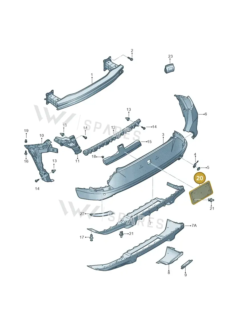 5FF807287C9B9 — SEAT CUPRA Formentor (2020-) diagram 5ff807050, position 20