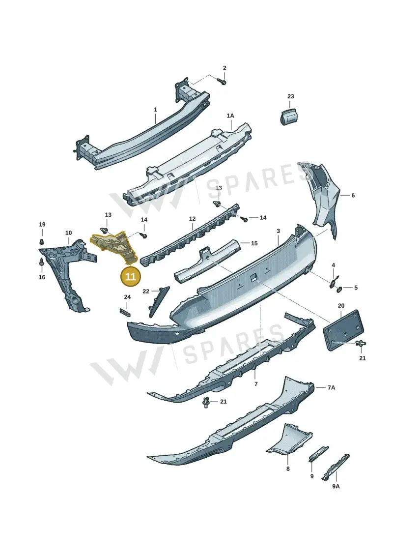 5FF807377A — SEAT CUPRA Formentor (2020-) diagram 5ff807050, position 11