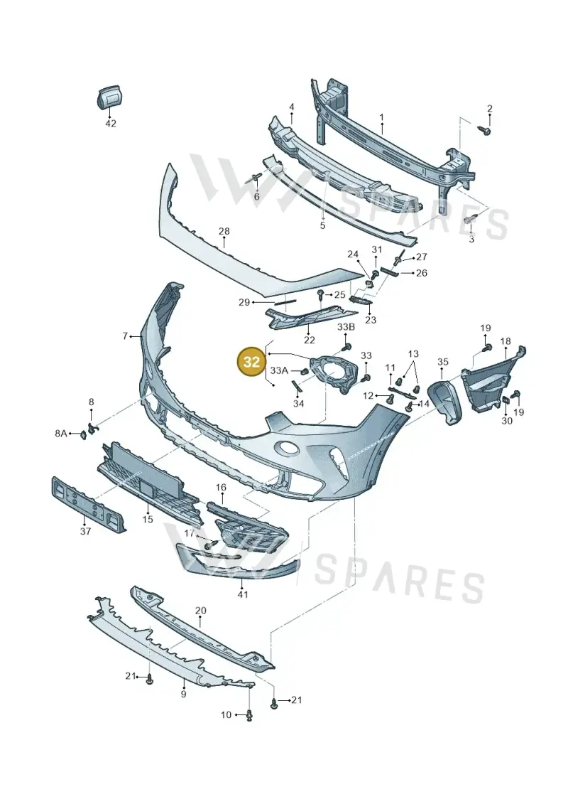 5FF807589A — SEAT Formentor TSI CUPRA (2020-) diagram 5ff807000, position 32